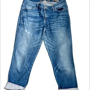 Cropped Guess Blue Jeans